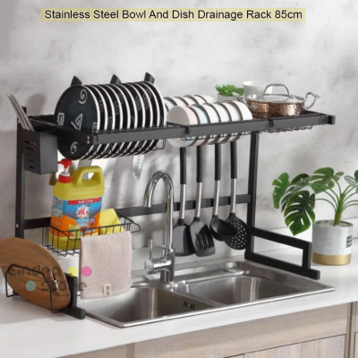 Stainless Steel Bowl And Dish Drainage Rack  : 85cm